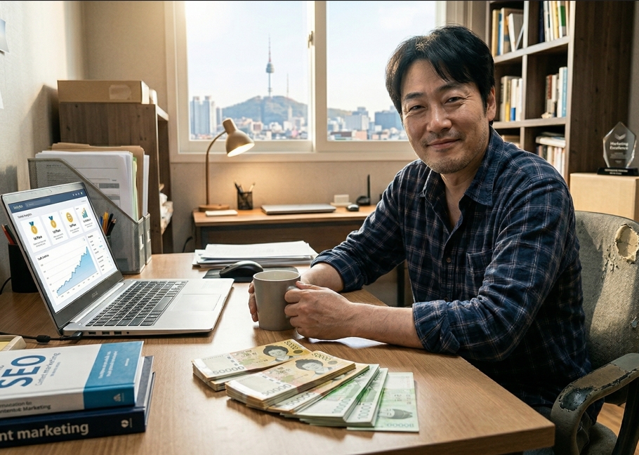 만족하는 모습